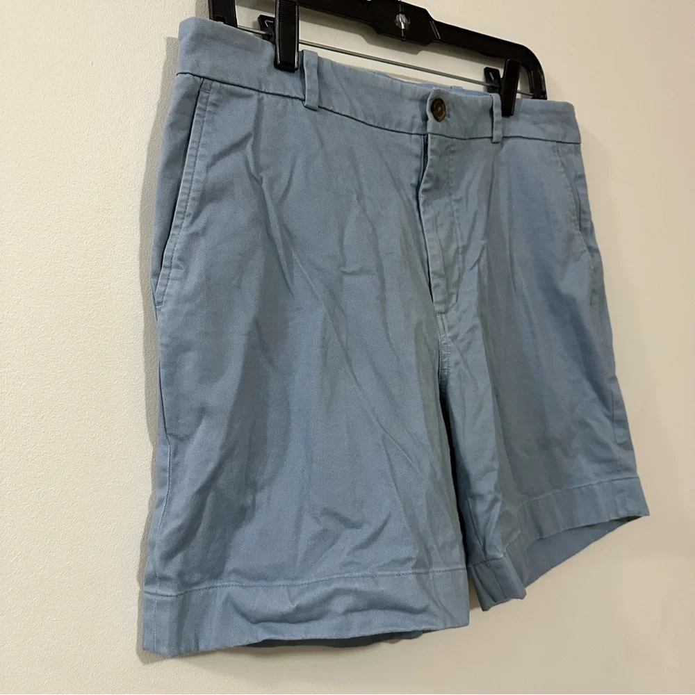 Brooks Brothers Shorts Mens 34 Waist Pale Blue Chino Bermuda Golf‎